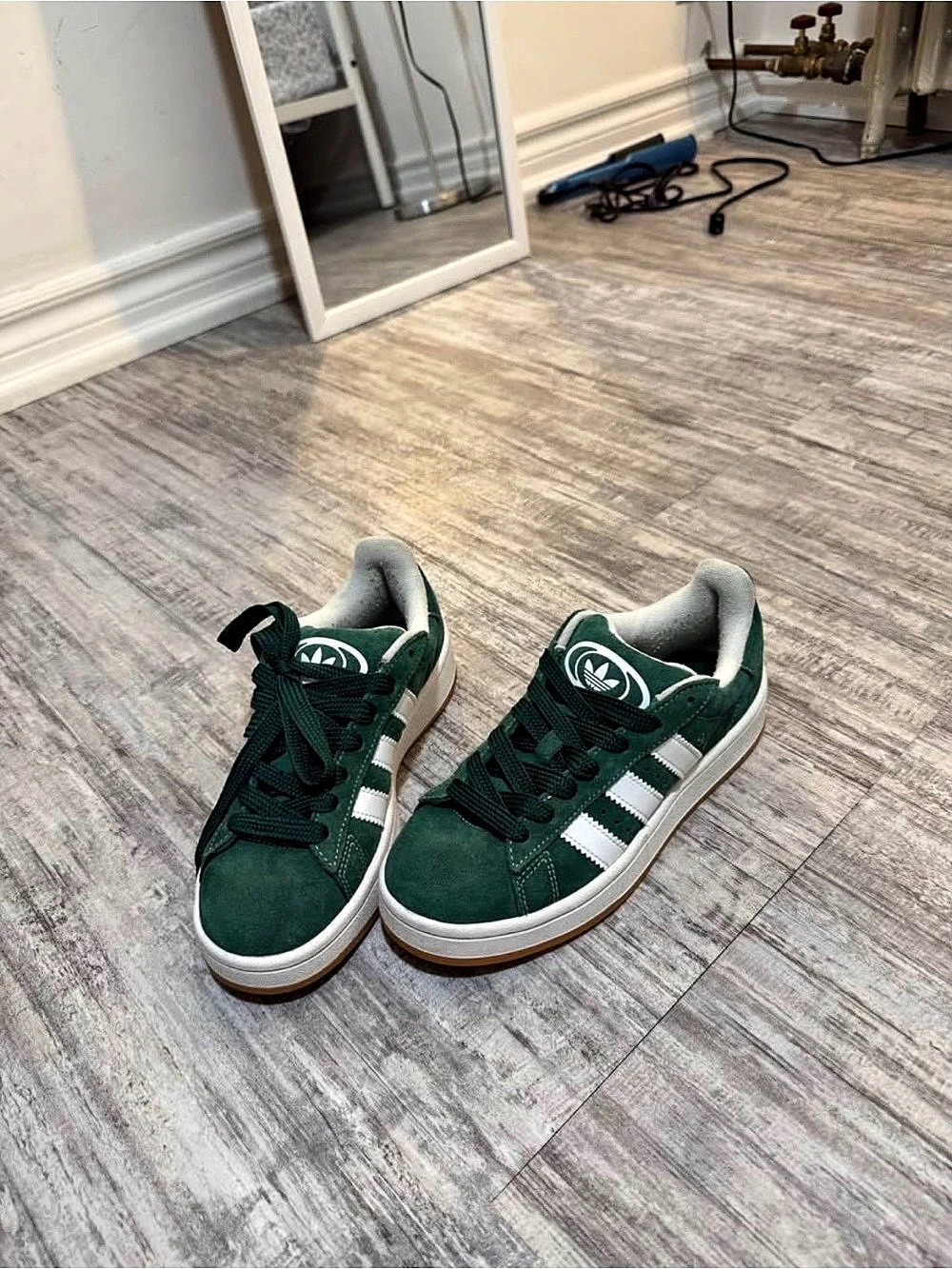 adidas Campus 00s Green & White US 4.5